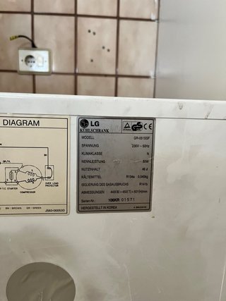 Congelador LG blanco