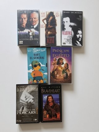 Lote 7 Películas VHS Clásicas