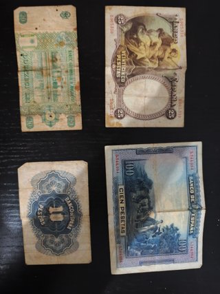 Lotes de Billetes Antiguos España y Moldavia