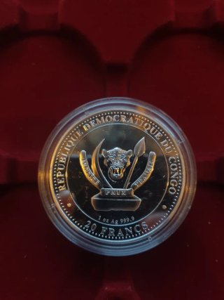 Moneda T-Rex Plata Prehistoric Life