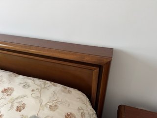 Cama madera con mesillas para colchón 135cm