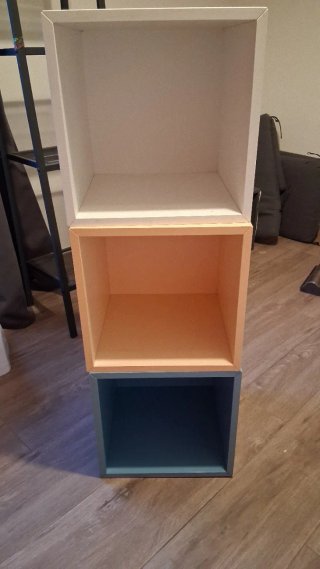 3 Cubos Estantería Ikea