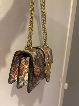 Bolso Serpiente Dorado y Marrón