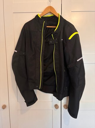 Chaqueta Acerbis Moto Adventure/Enduro Negra y Ama