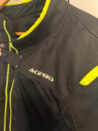 Chaqueta Acerbis Moto Adventure/Enduro Negra y Ama