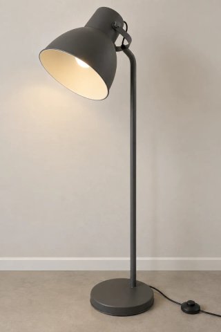 Lámpara de pie IKEA Hektar gris oscuro