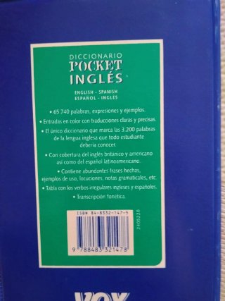 Diccionario Pocket Inglés VOX
