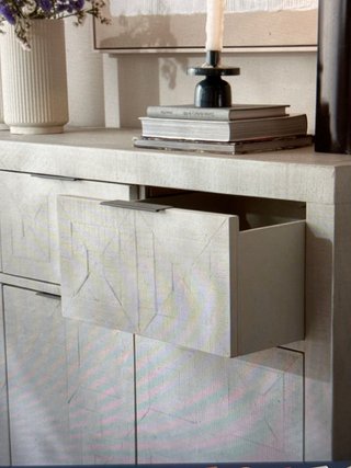 Aparador Banak Madera Gris y Beige
