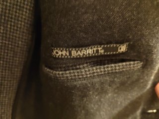 Giacca da uomo nera John Barrit taglia M