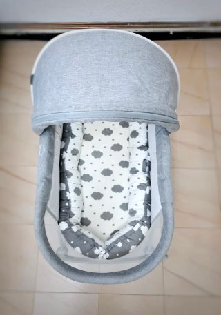 Minicuna Kinderkraft Lovi Gris