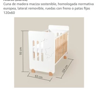 Cuna colecho madera