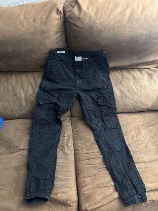 Pantalones cargo Jack & Jones negros