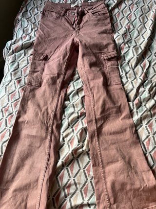 Pantalón Cargo Rosa Mango Teen