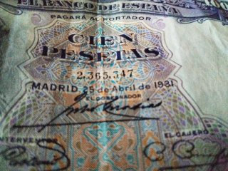 Billete 100 pesetas 1931
