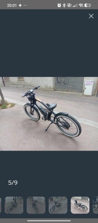 Bicicleta Eléctrica Negra
