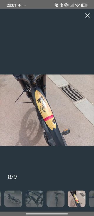 Bicicleta Eléctrica Negra