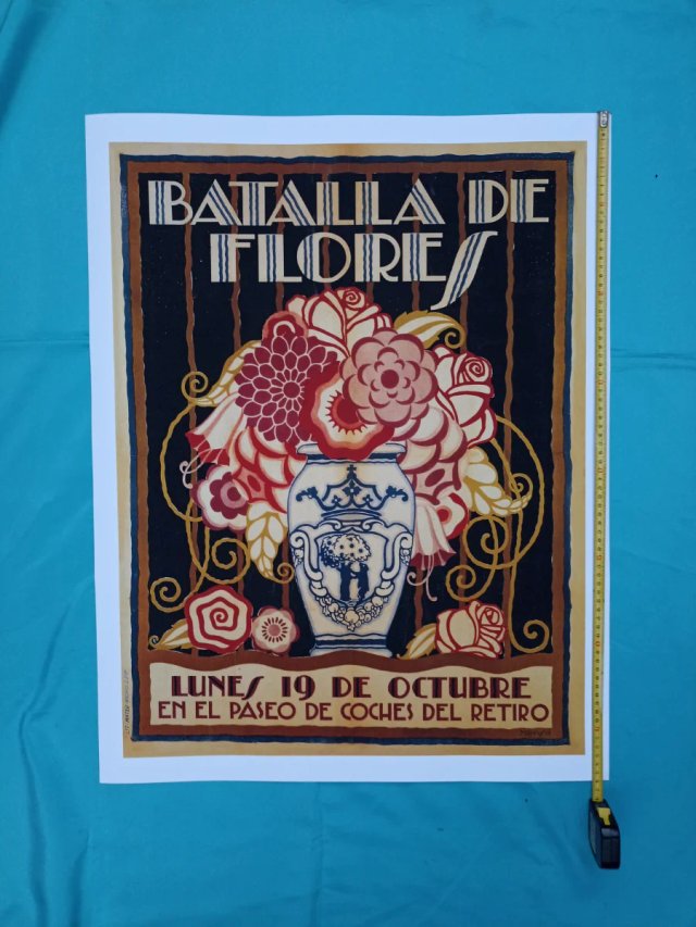ARTE. MADRID. BATALLA DE FLORES. CARTEL
