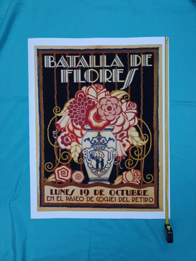 ARTE. MADRID. BATALLA DE FLORES. CARTEL