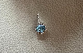 Orecchini Swarovski Azzurri e Argento