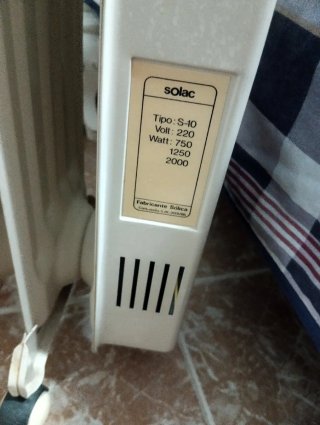 Calefactor Solac Aceite Beige