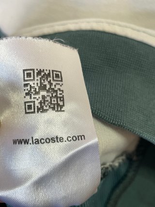 Sudadera Lacoste Rayas Verde y Blanca