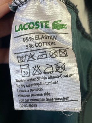 Sudadera Lacoste Rayas Verde y Blanca