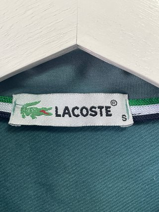 Sudadera Lacoste Rayas Verde y Blanca