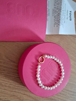 Pulsera Tous Oro y Perlas