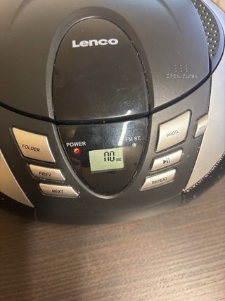 Lenco SCD-37 Reproductor CD Radio USB Negro/Plata
