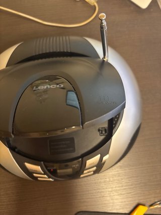 Lenco SCD-37 Reproductor CD Radio USB Negro/Plata