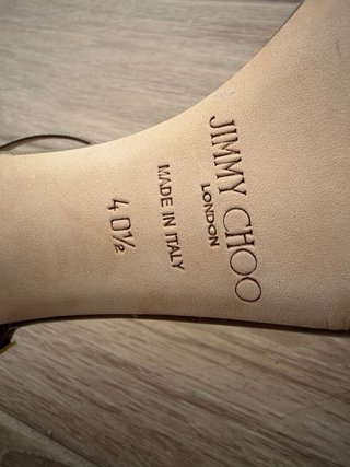 Sandalias Jimmy Choo Beige/Oro