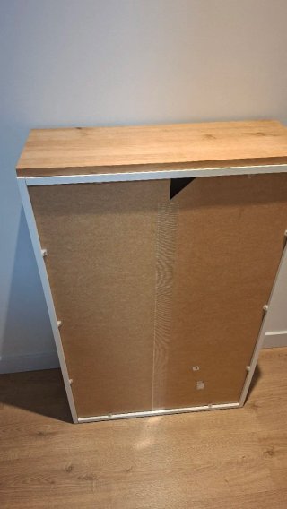 Zapatero blanco 3 puertas abatibles