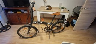 Bicicleta Plegable Moma Negra