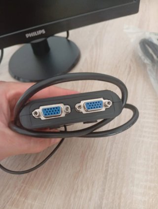 Divisor de Video VGA 1 PC a 2 Monitores