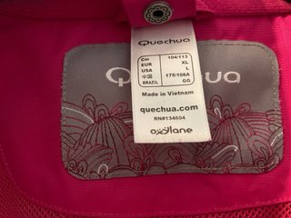Cortavientos Quechua fucsia Decathlon