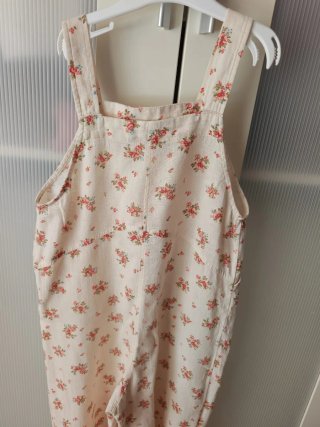 Mono floral niña beige y rosa