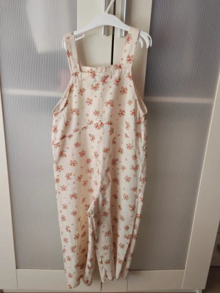 Mono floral niña beige y rosa
