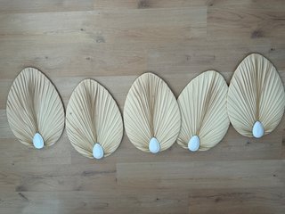 Ventilador de techo hojas de palma