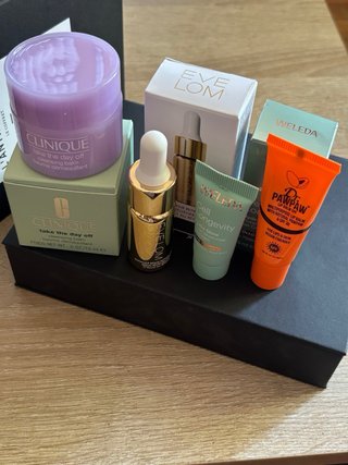 skincare set – eve lom, clinique, weleda & dr pawp
