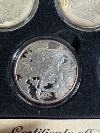 Set 5 Monedas Plata 999 X-Men Highland Mint 1998
