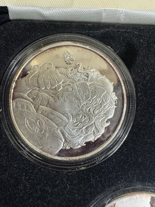 Set 5 Monedas Plata 999 X-Men Highland Mint 1998