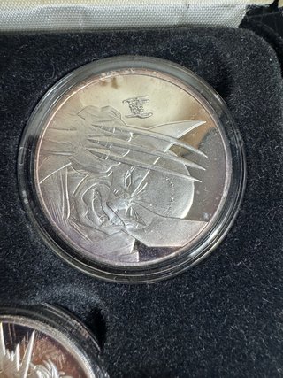 Set 5 Monedas Plata 999 X-Men Highland Mint 1998
