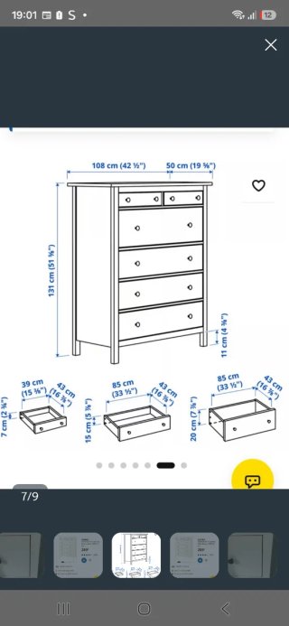Cómoda blanca Ikea