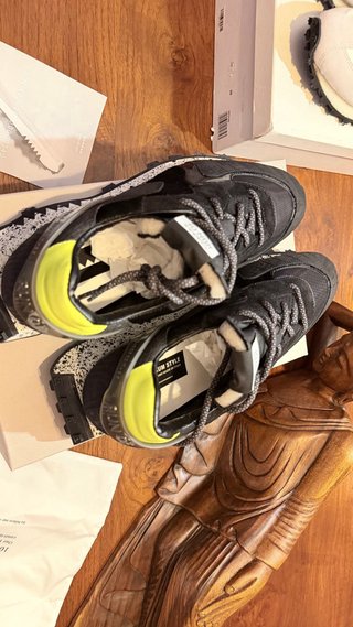 Zapatillas Run Of 43 Negro Mamba /Amarillo /Nuevas