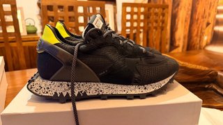 Zapatillas Run Of 43 Negro Mamba /Amarillo /Nuevas