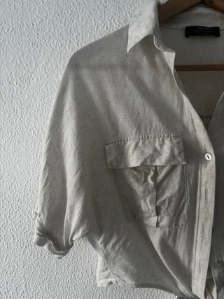 Camisa Bershka Beige Talla S