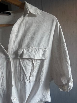 Camisa Bershka Beige Talla S