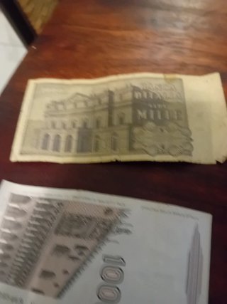 Set 7 Banconote Lire Italiane da Collezione