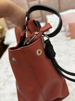 Bolso Adolfo Dominguez Naranja y Negro