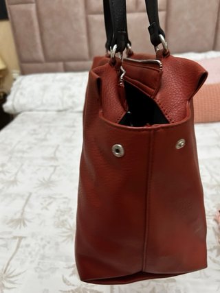 Bolso Adolfo Dominguez Naranja y Negro